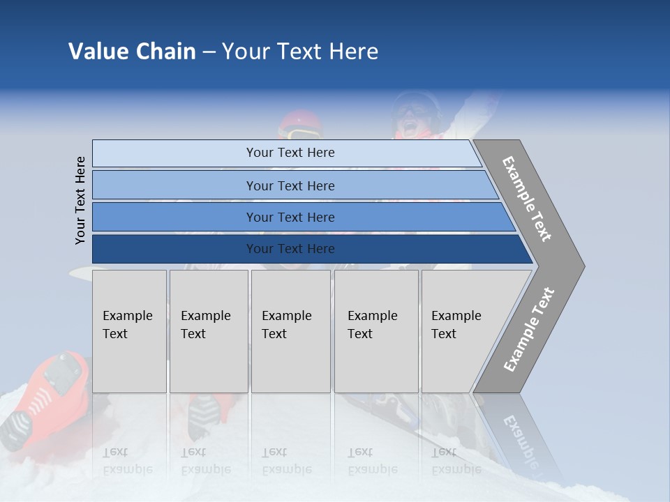 Ski Vacation Sun PowerPoint Template