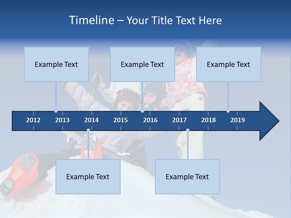 Ski Vacation Sun PowerPoint Template