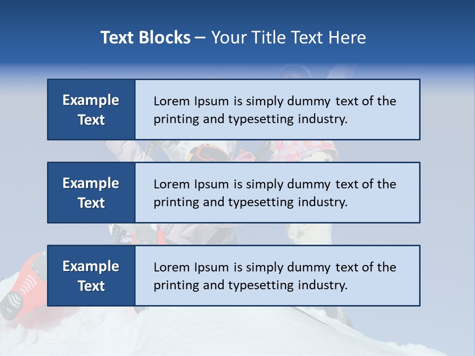 Ski Vacation Sun PowerPoint Template