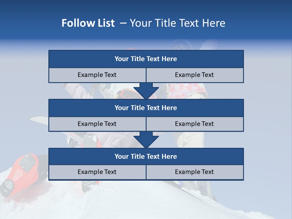 Ski Vacation Sun PowerPoint Template