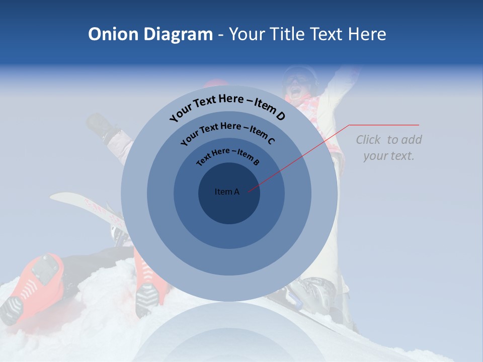Ski Vacation Sun PowerPoint Template