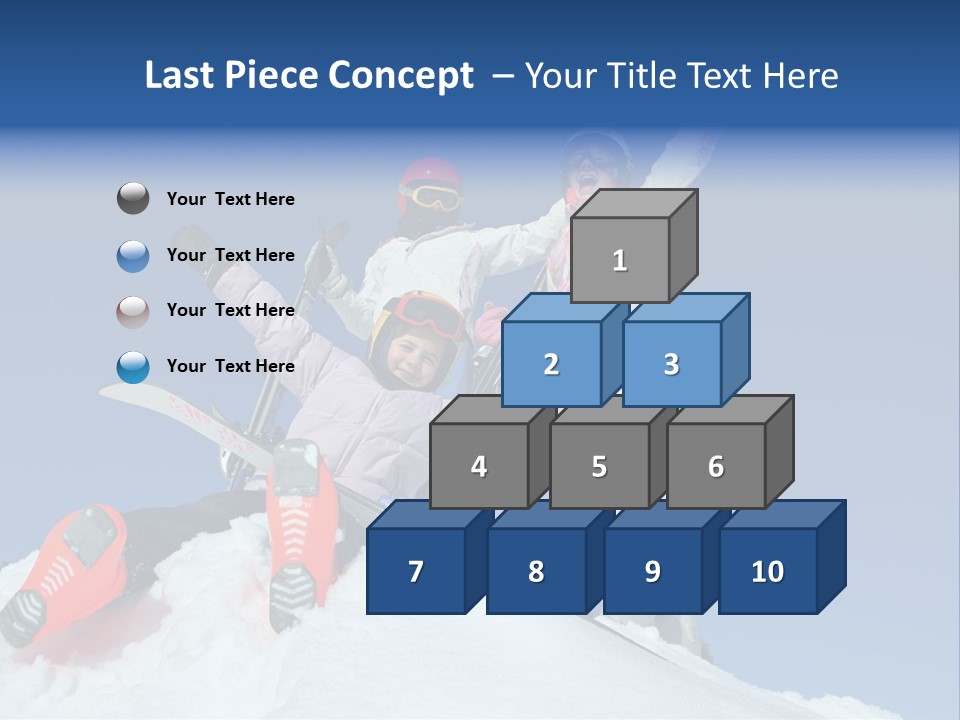 Ski Vacation Sun PowerPoint Template