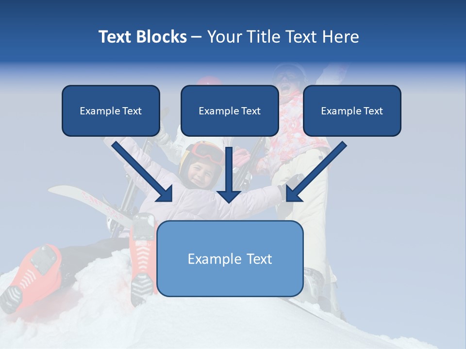 Ski Vacation Sun PowerPoint Template