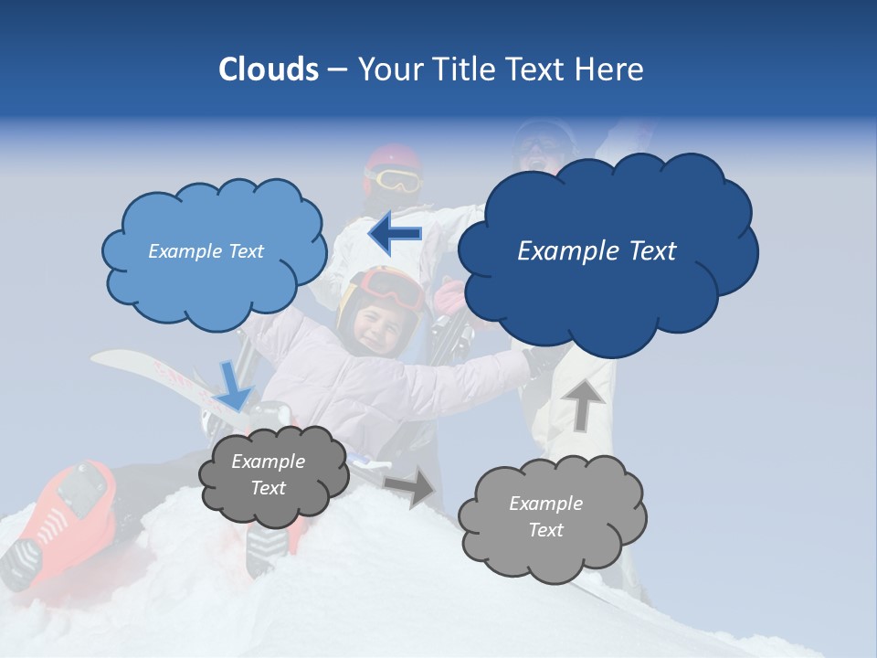 Ski Vacation Sun PowerPoint Template