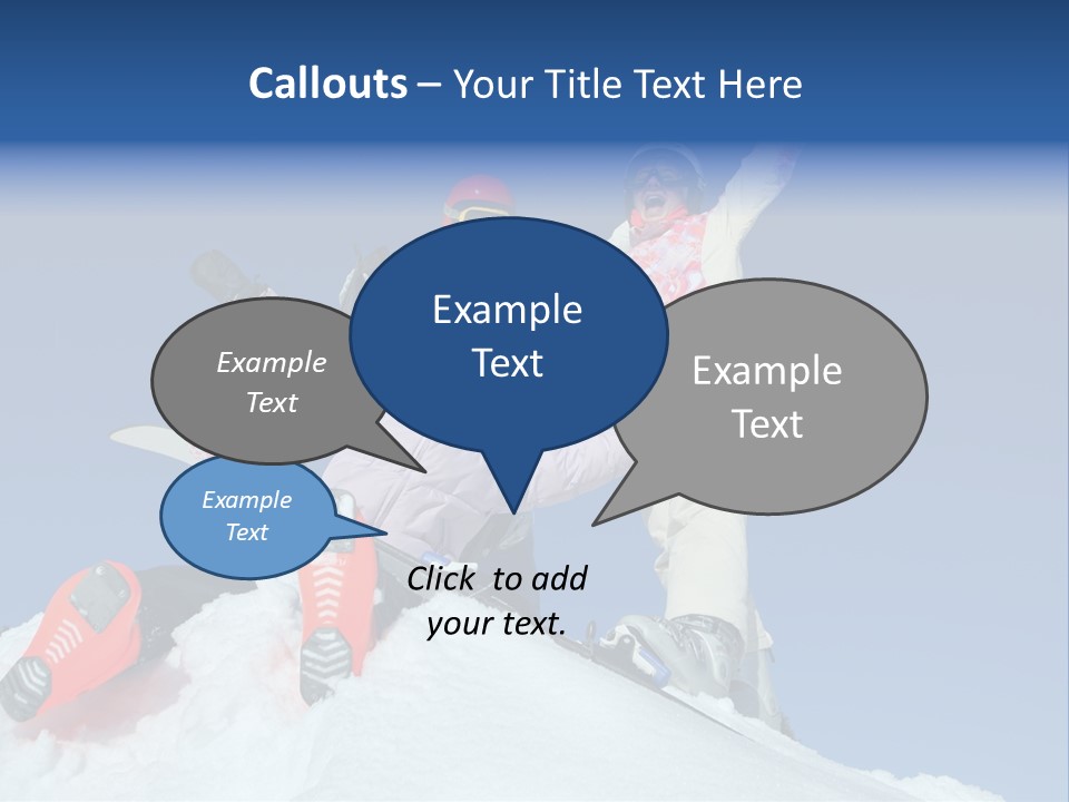 Ski Vacation Sun PowerPoint Template