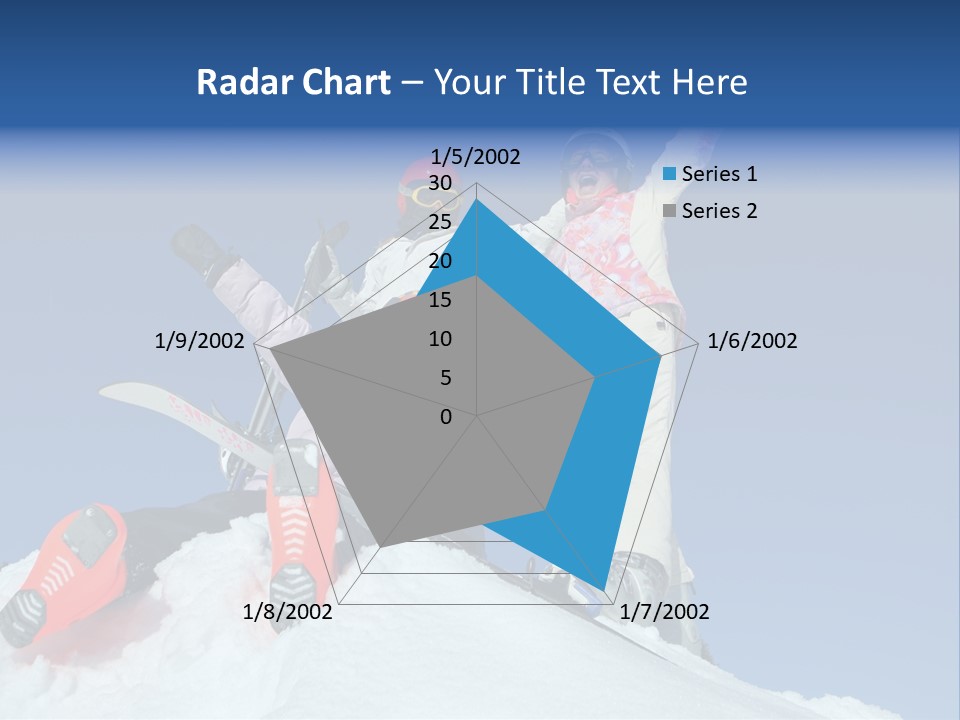 Ski Vacation Sun PowerPoint Template