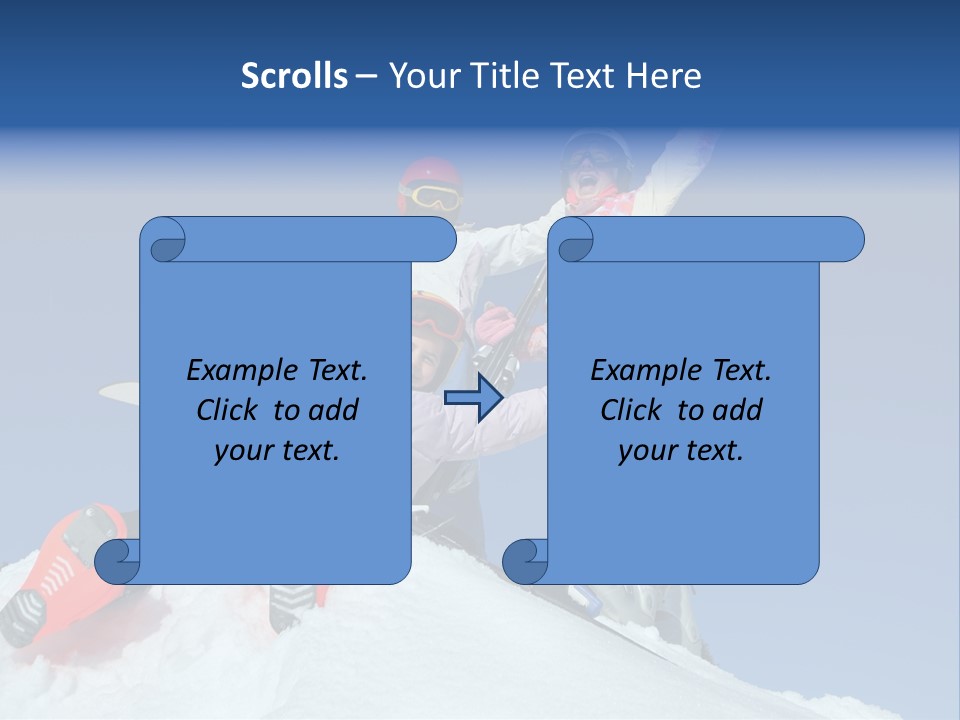 Ski Vacation Sun PowerPoint Template