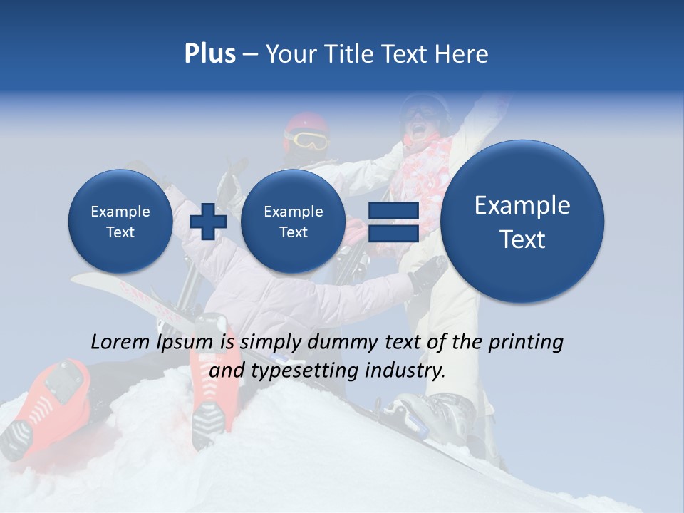 Ski Vacation Sun PowerPoint Template