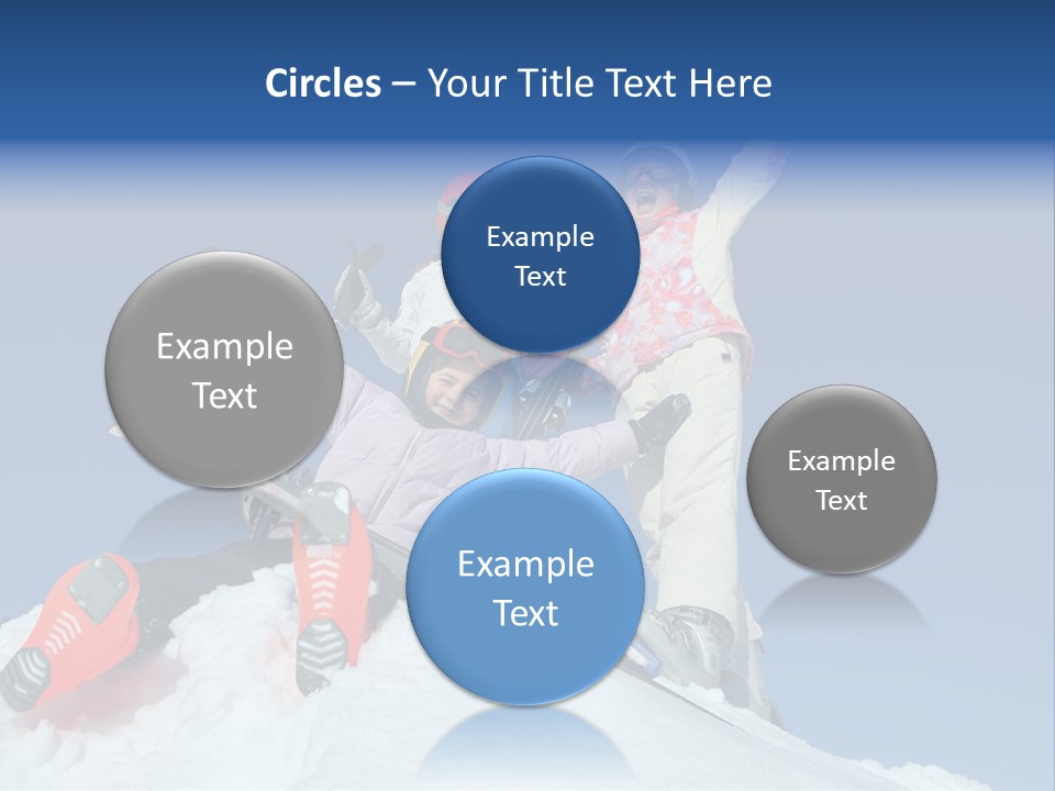 Ski Vacation Sun PowerPoint Template