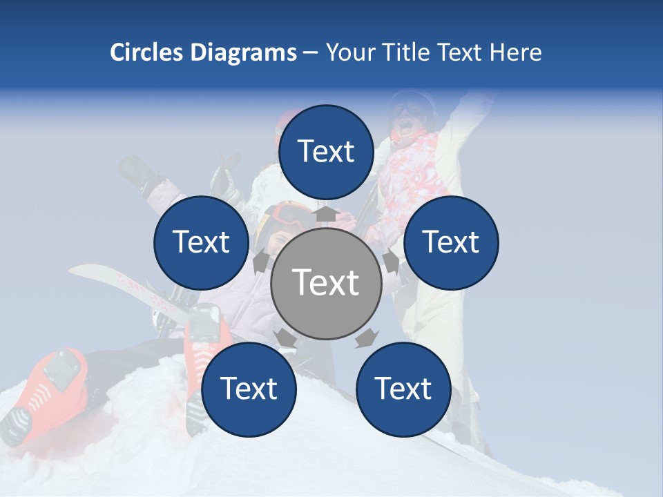 Ski Vacation Sun PowerPoint Template