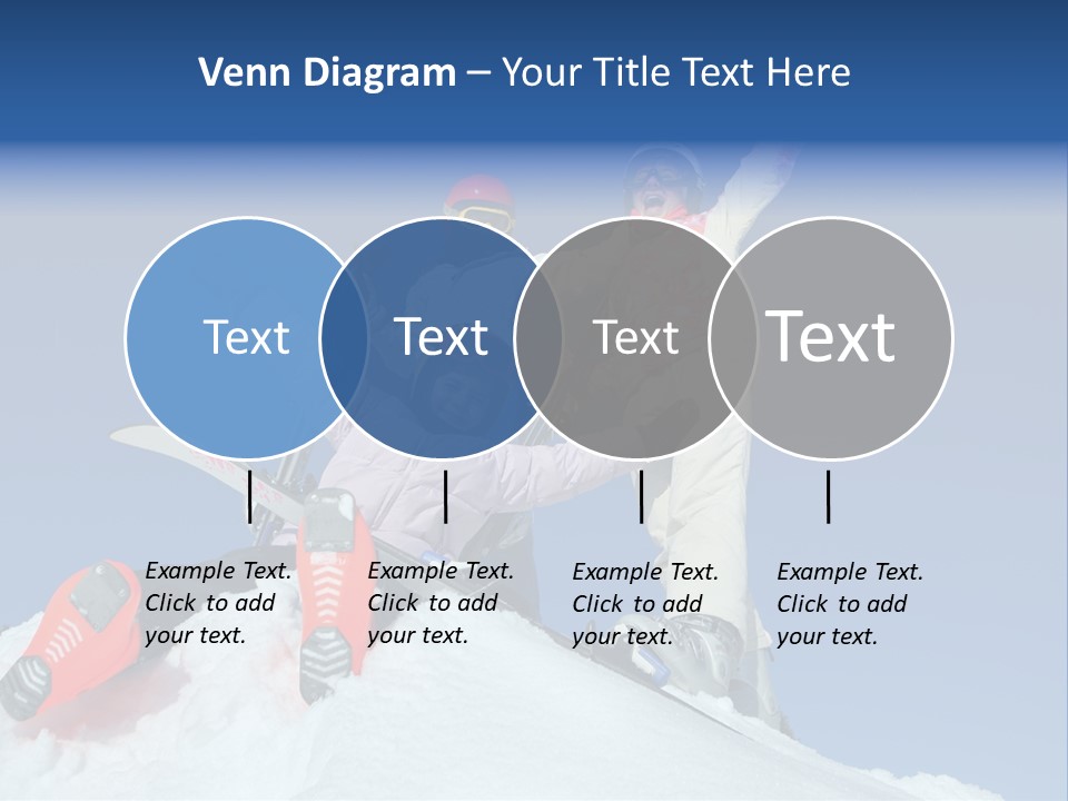 Ski Vacation Sun PowerPoint Template