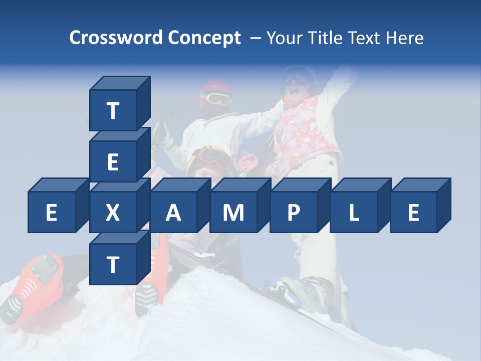 Ski Vacation Sun PowerPoint Template