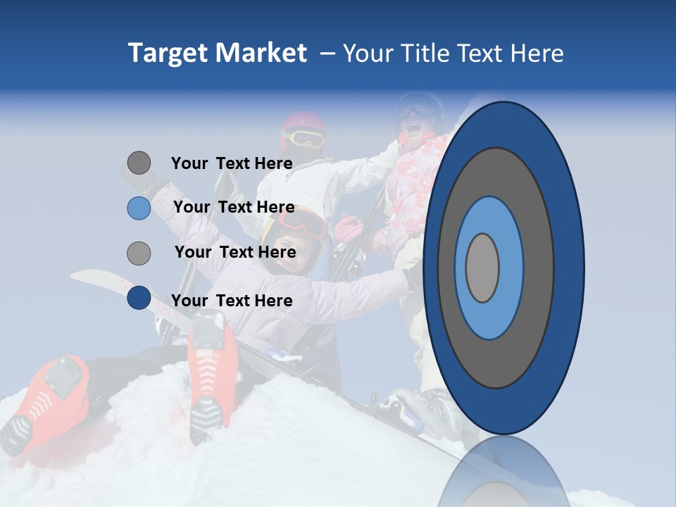 Ski Vacation Sun PowerPoint Template