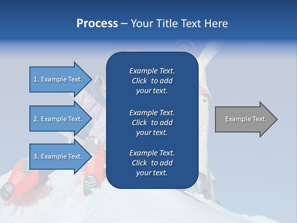 Ski Vacation Sun PowerPoint Template