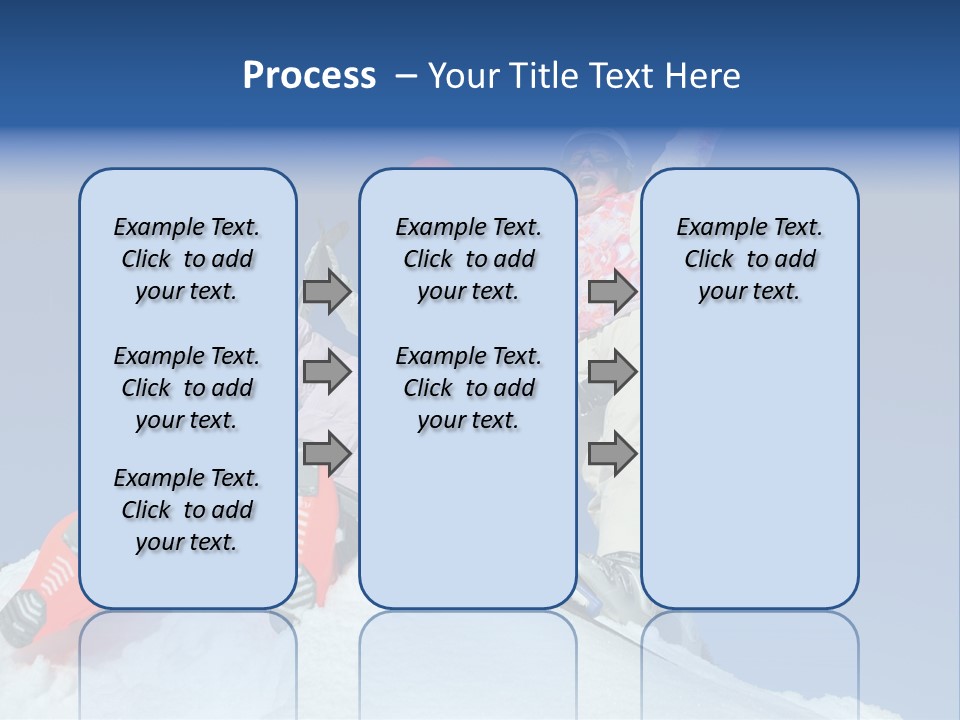 Ski Vacation Sun PowerPoint Template