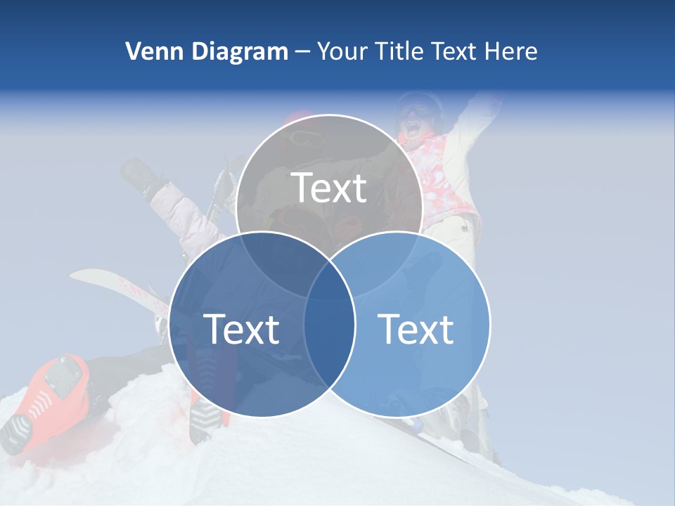 Ski Vacation Sun PowerPoint Template