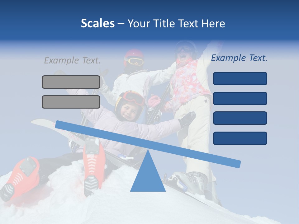 Ski Vacation Sun PowerPoint Template