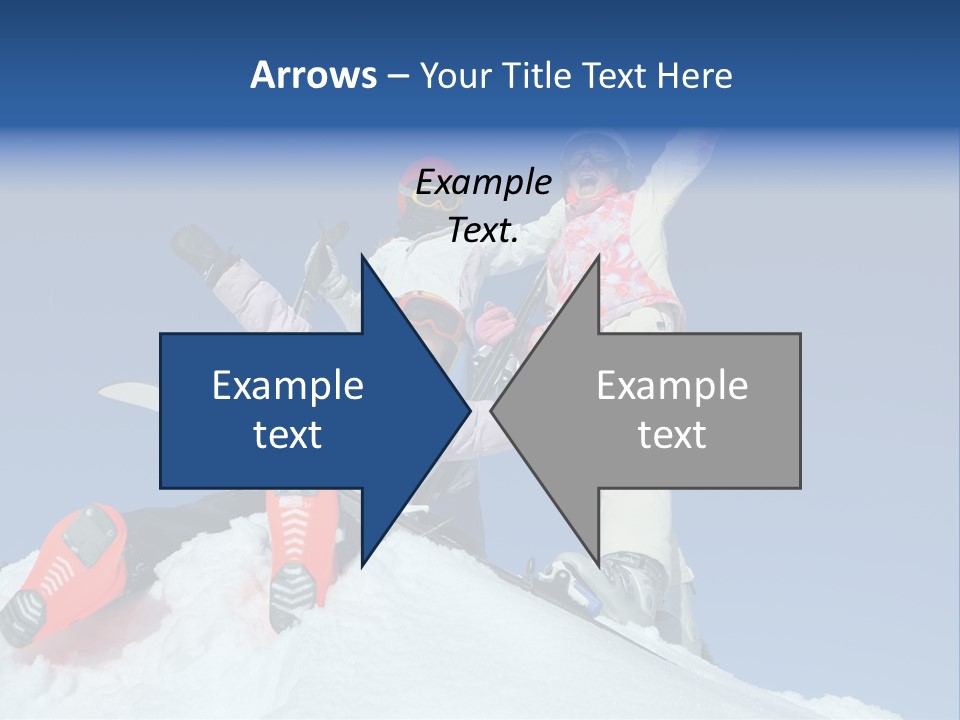 Ski Vacation Sun PowerPoint Template