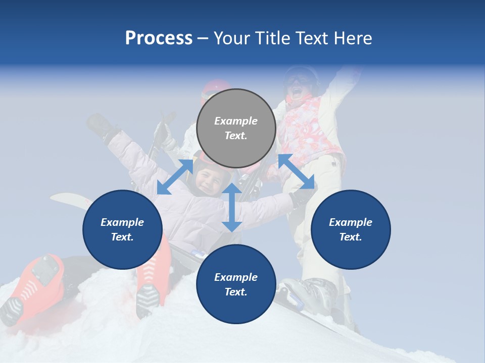 Ski Vacation Sun PowerPoint Template