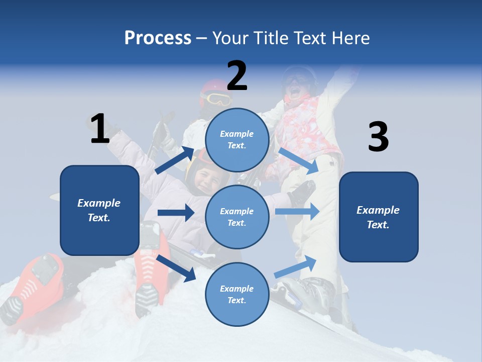 Ski Vacation Sun PowerPoint Template