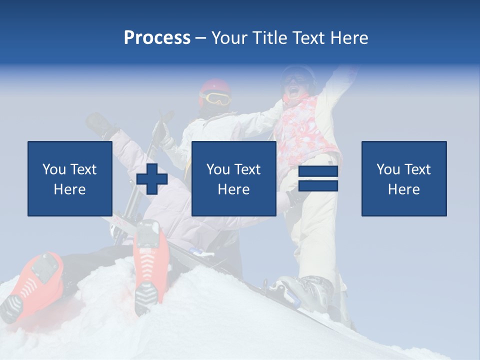 Ski Vacation Sun PowerPoint Template