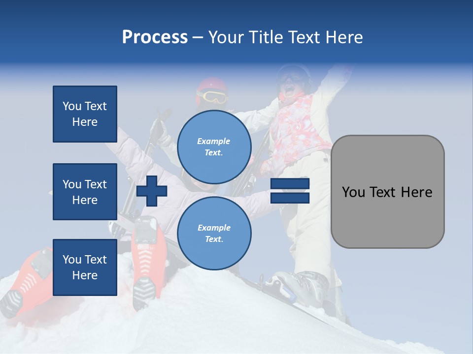 Ski Vacation Sun PowerPoint Template