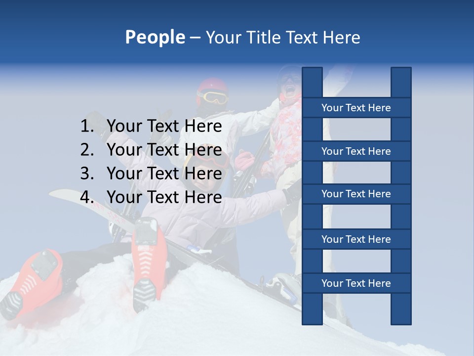 Ski Vacation Sun PowerPoint Template