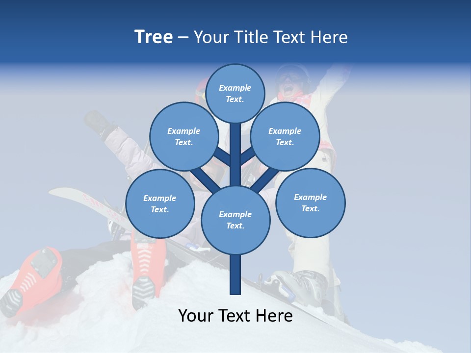 Ski Vacation Sun PowerPoint Template