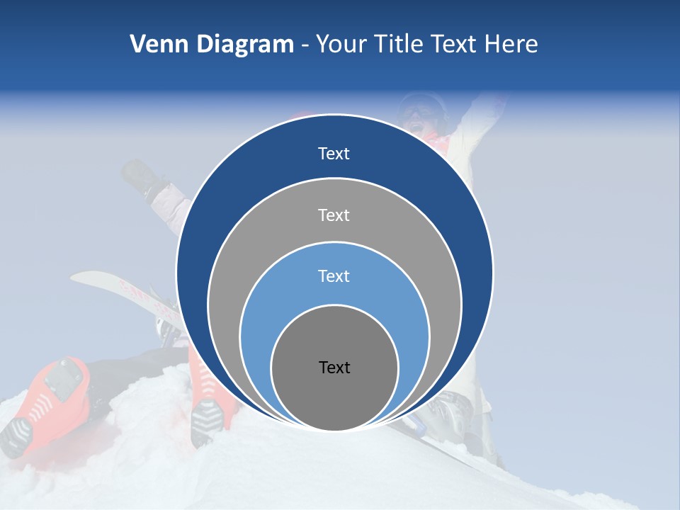 Ski Vacation Sun PowerPoint Template