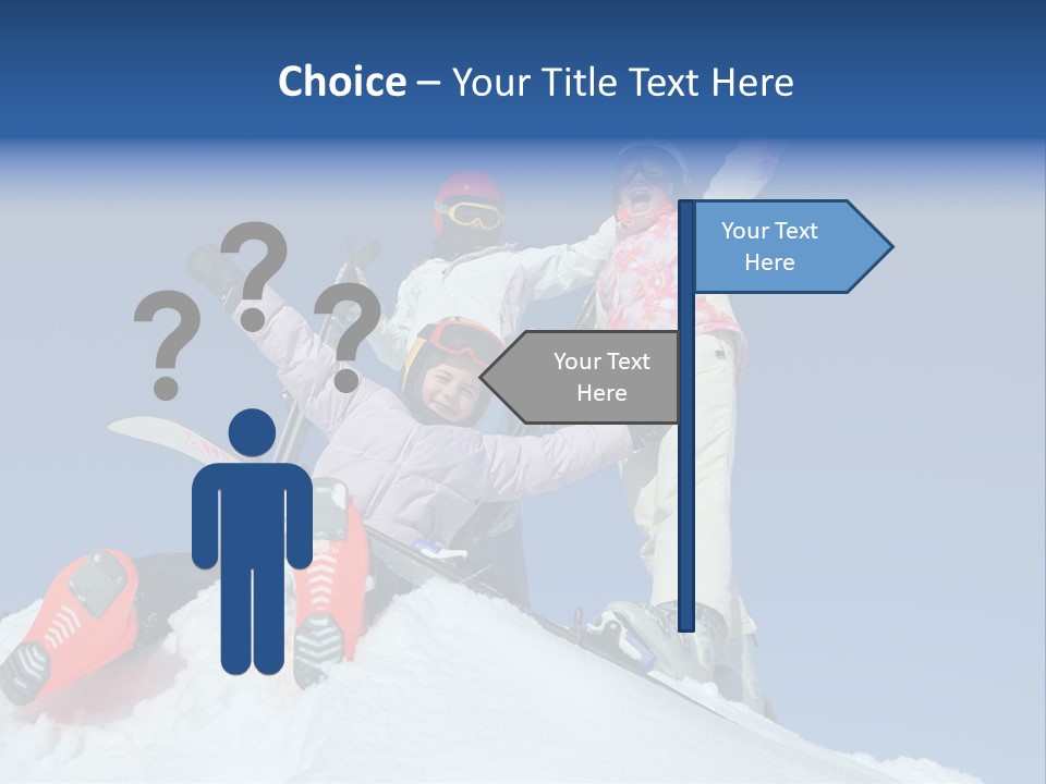 Ski Vacation Sun PowerPoint Template