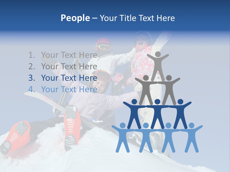 Ski Vacation Sun PowerPoint Template