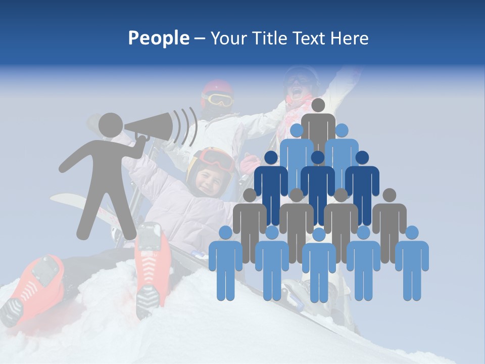 Ski Vacation Sun PowerPoint Template