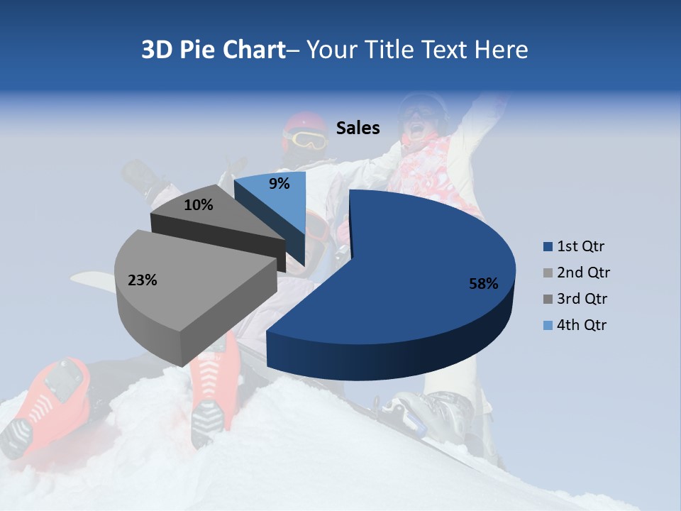 Ski Vacation Sun PowerPoint Template