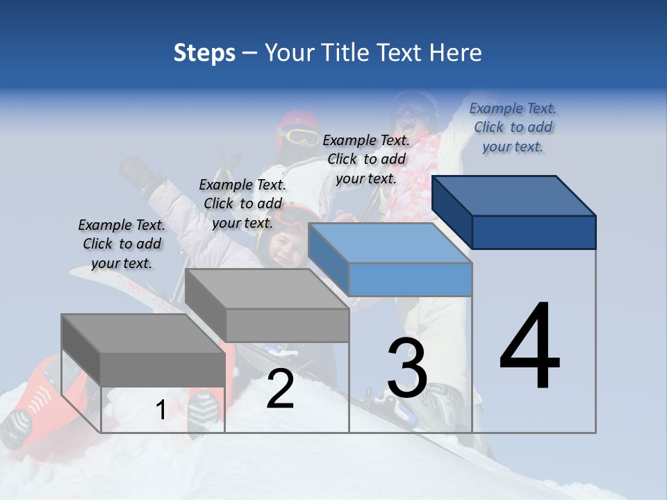 Ski Vacation Sun PowerPoint Template