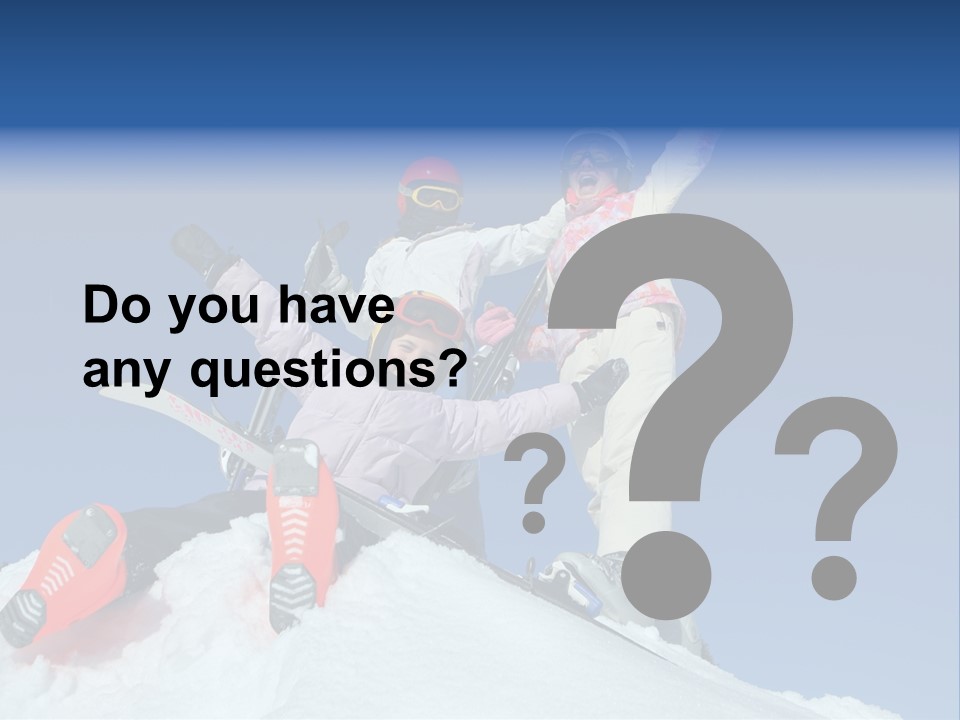 Ski Vacation Sun PowerPoint Template