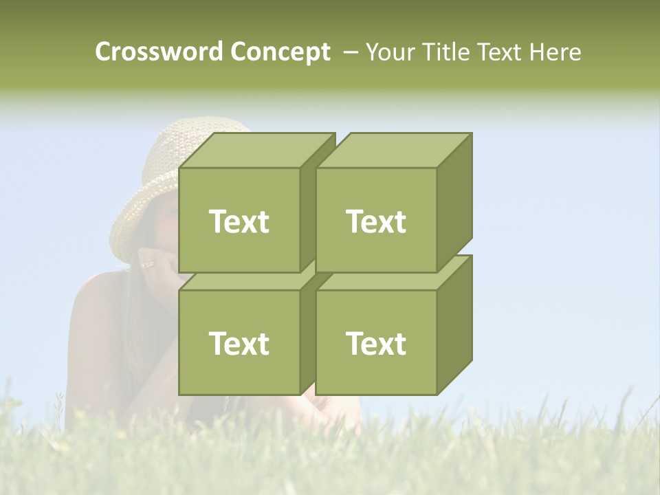 Peaceful Young Femininity PowerPoint Template