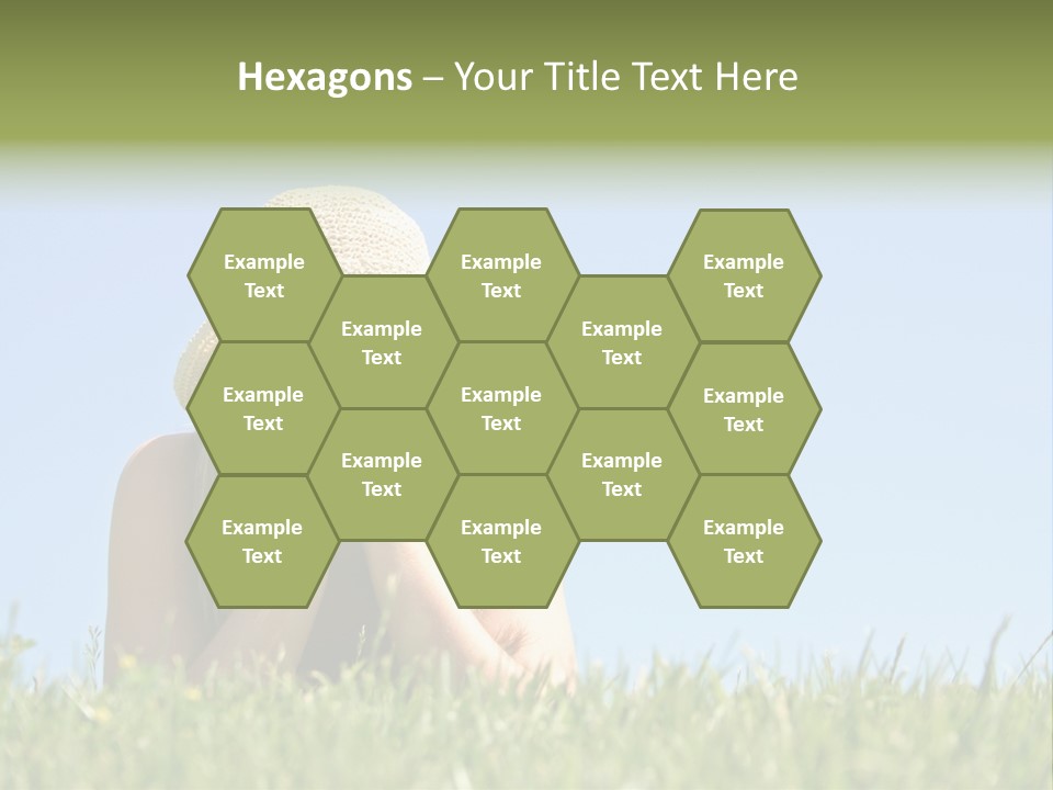 Peaceful Young Femininity PowerPoint Template