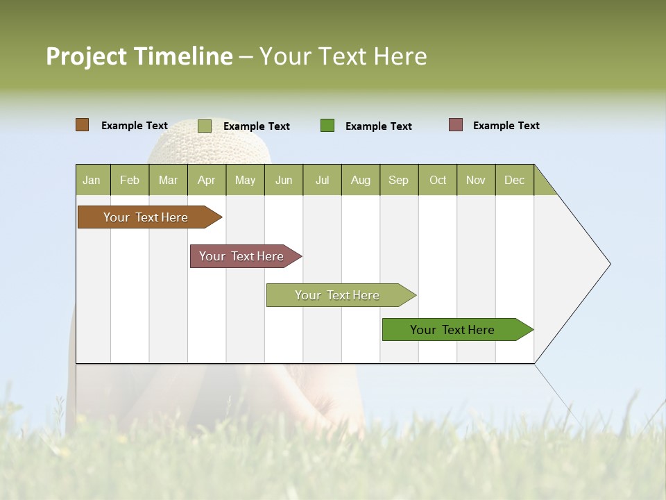 Peaceful Young Femininity PowerPoint Template