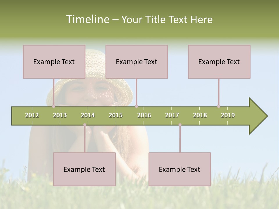 Peaceful Young Femininity PowerPoint Template