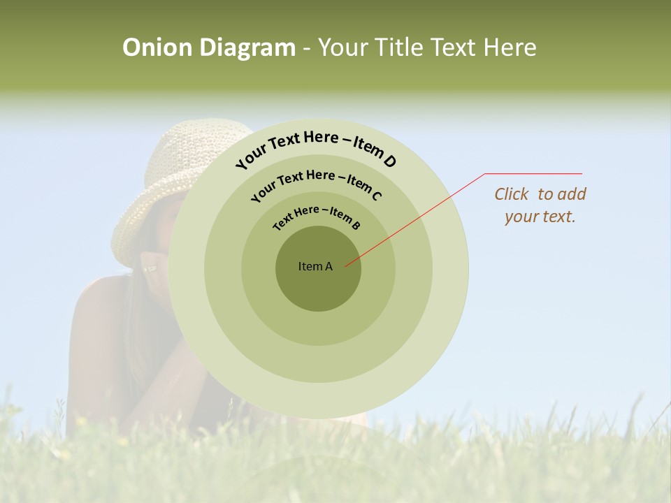 Peaceful Young Femininity PowerPoint Template