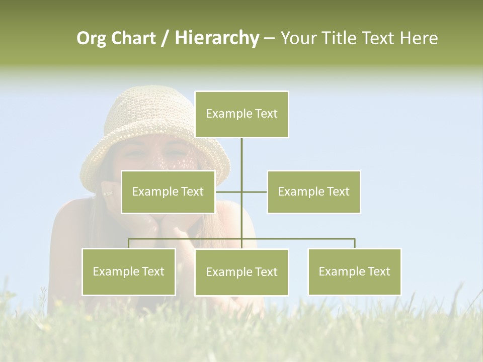 Peaceful Young Femininity PowerPoint Template