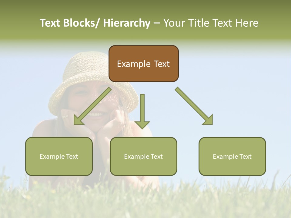 Peaceful Young Femininity PowerPoint Template