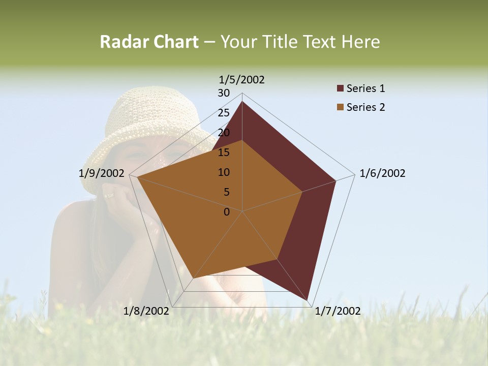 Peaceful Young Femininity PowerPoint Template