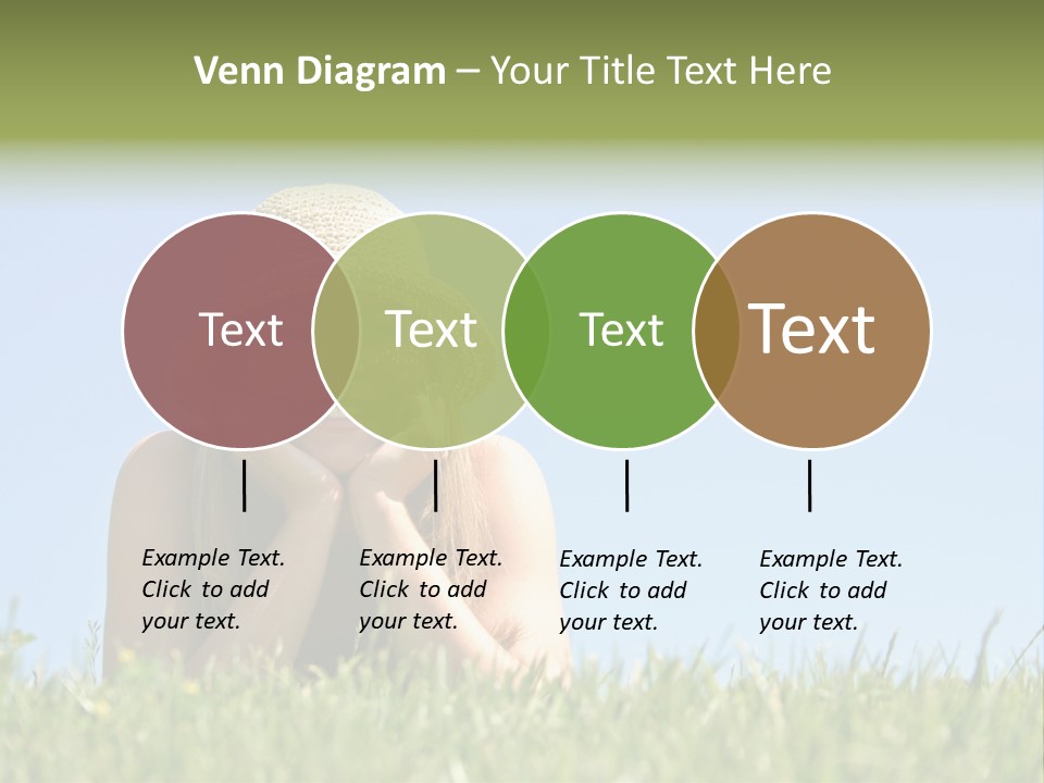 Peaceful Young Femininity PowerPoint Template