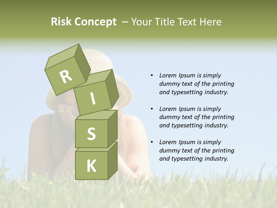 Peaceful Young Femininity PowerPoint Template