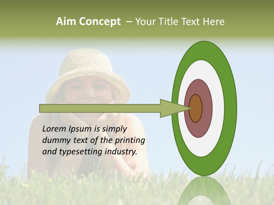 Peaceful Young Femininity PowerPoint Template