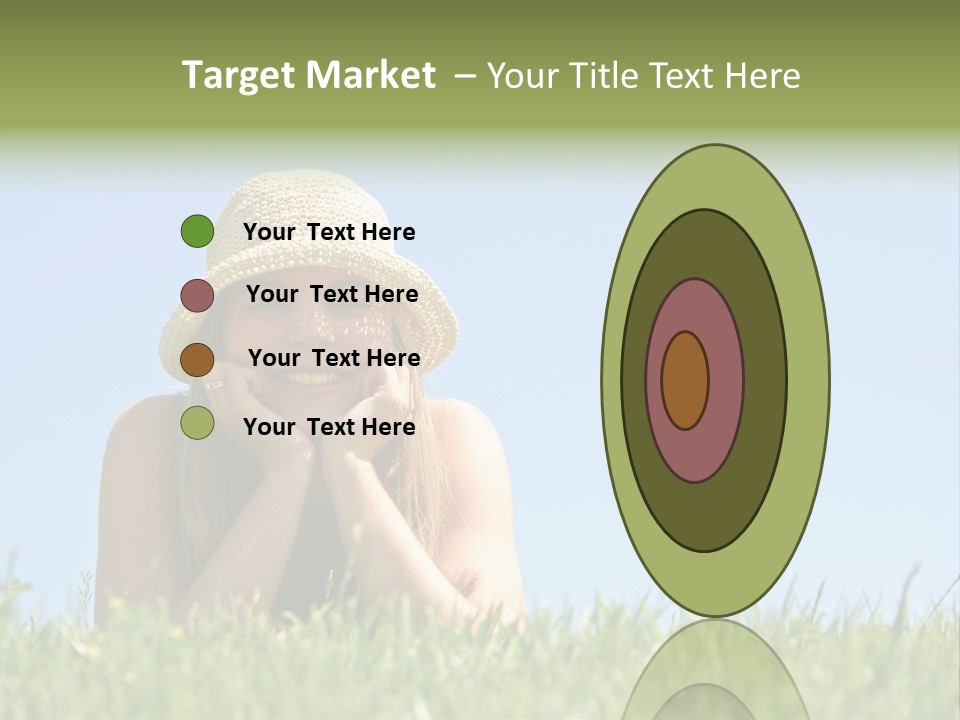 Peaceful Young Femininity PowerPoint Template