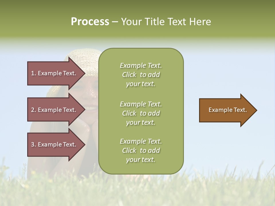 Peaceful Young Femininity PowerPoint Template