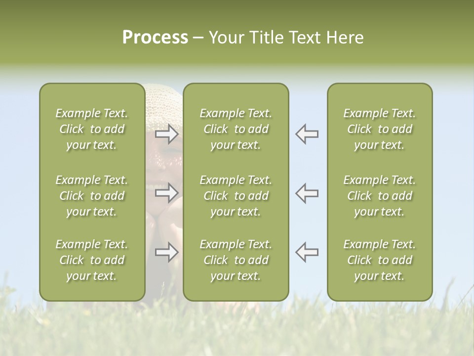 Peaceful Young Femininity PowerPoint Template