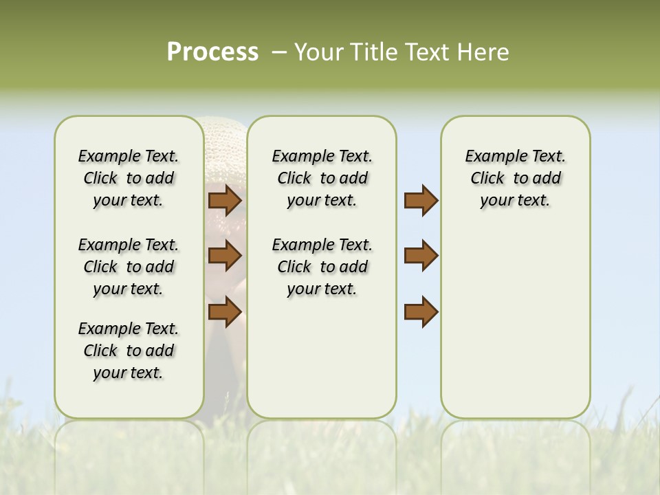 Peaceful Young Femininity PowerPoint Template